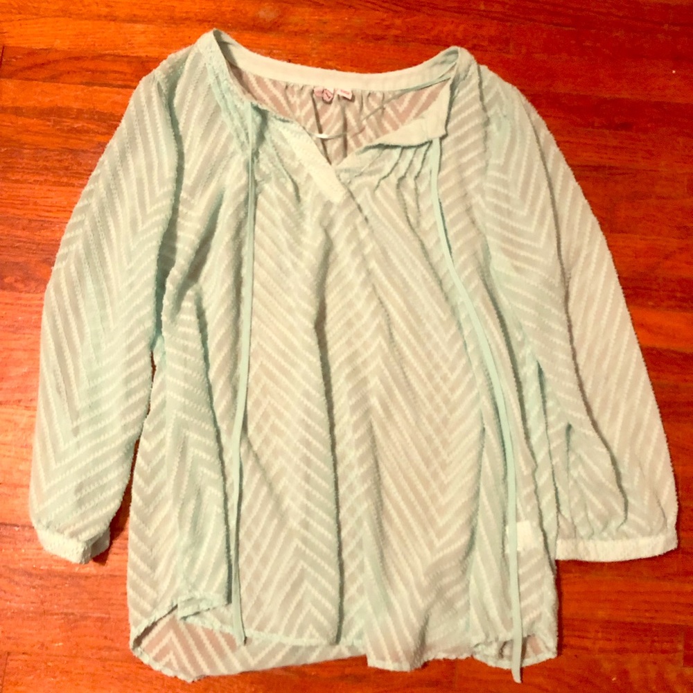 Mint green blouse size M